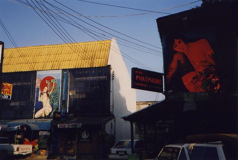 The city's sex district is known as Patpong, same as in Bangkok. It's a quiet place by day.
