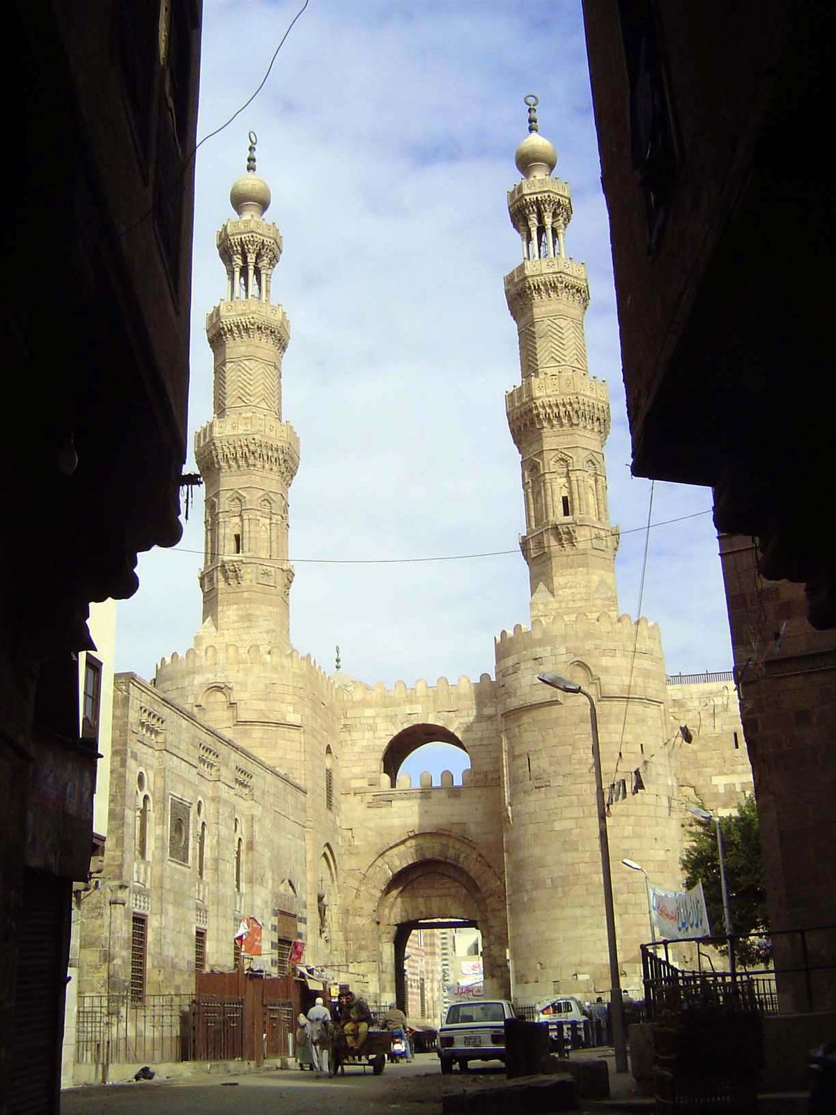 Here's the Bab Zuwayla seen from the south.