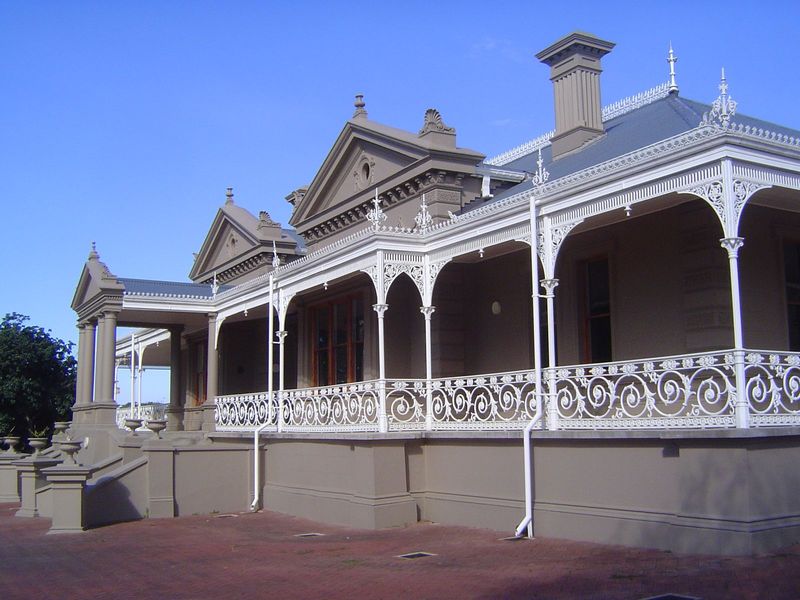 And here's "almost certainly the grandest veranda house in the city and possibly in Natal." The words are Radford's. The architect was the D