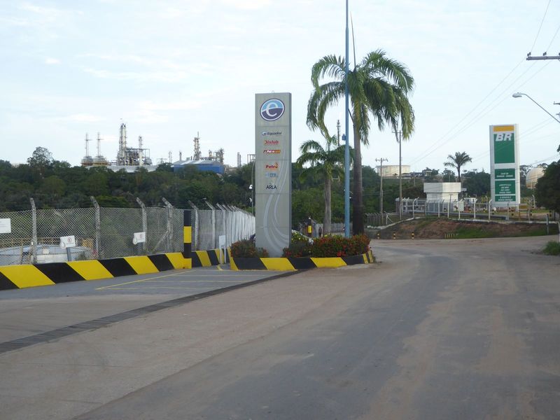 Fueling the city, Petrobras has a riverside refinery.