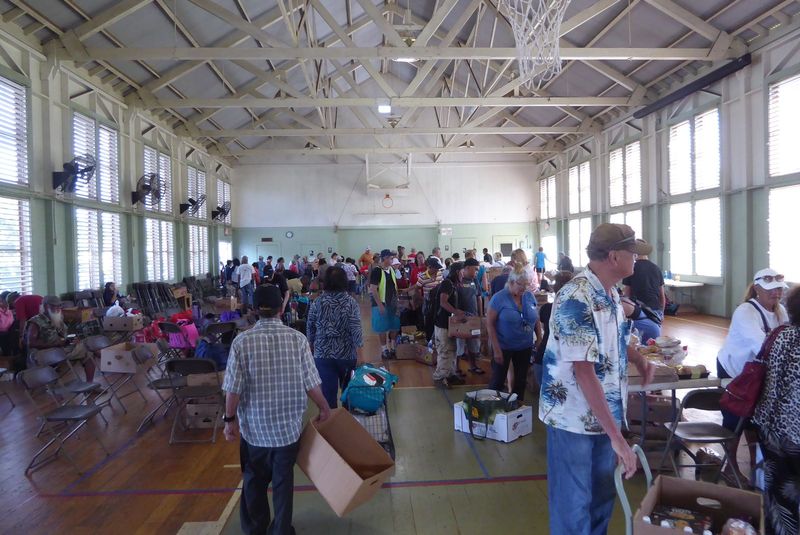 On this day it was the North Shore Food Bank.