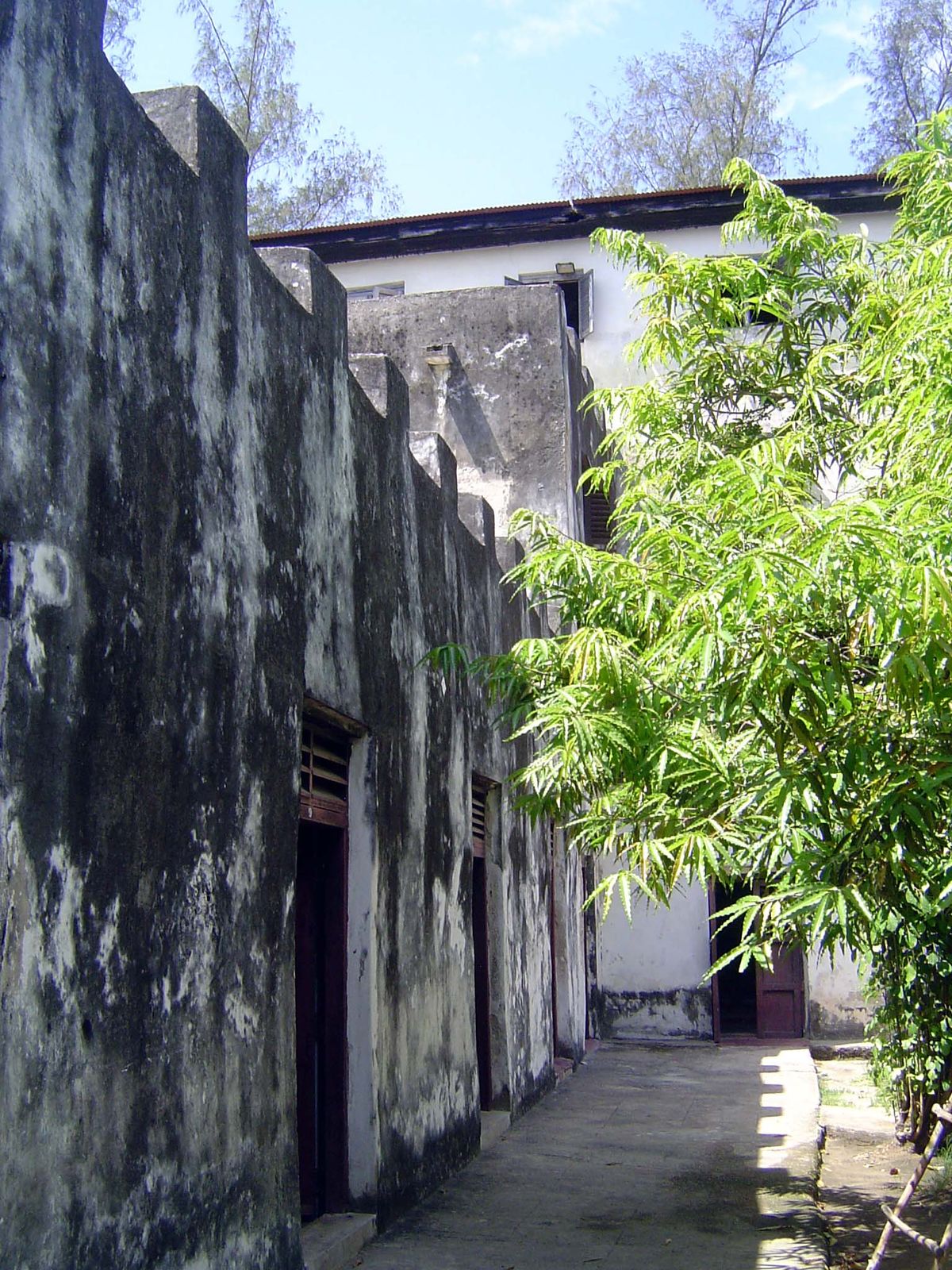 The interior rooms were sometimes used as prison cells.