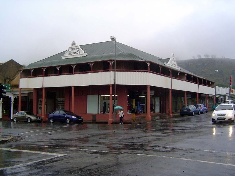 The older end of the Ficksburg commercial center.