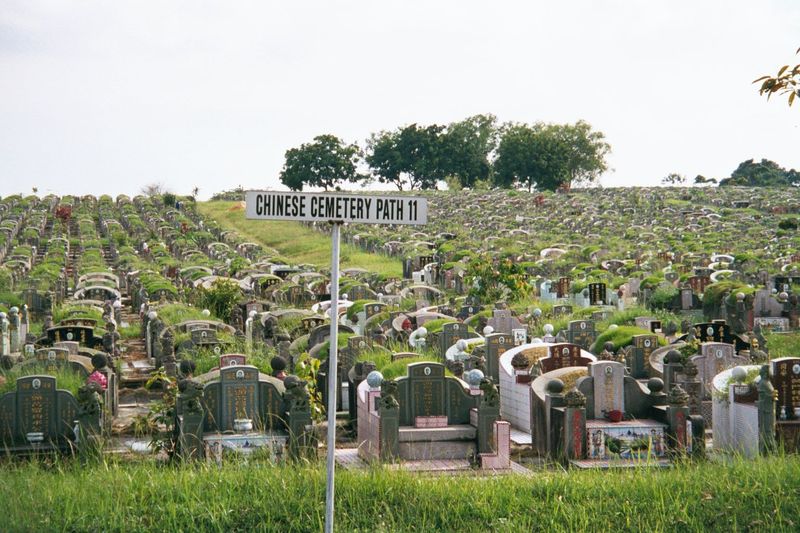 Where do you put the deceased? On the island's western edge, as it happens.
