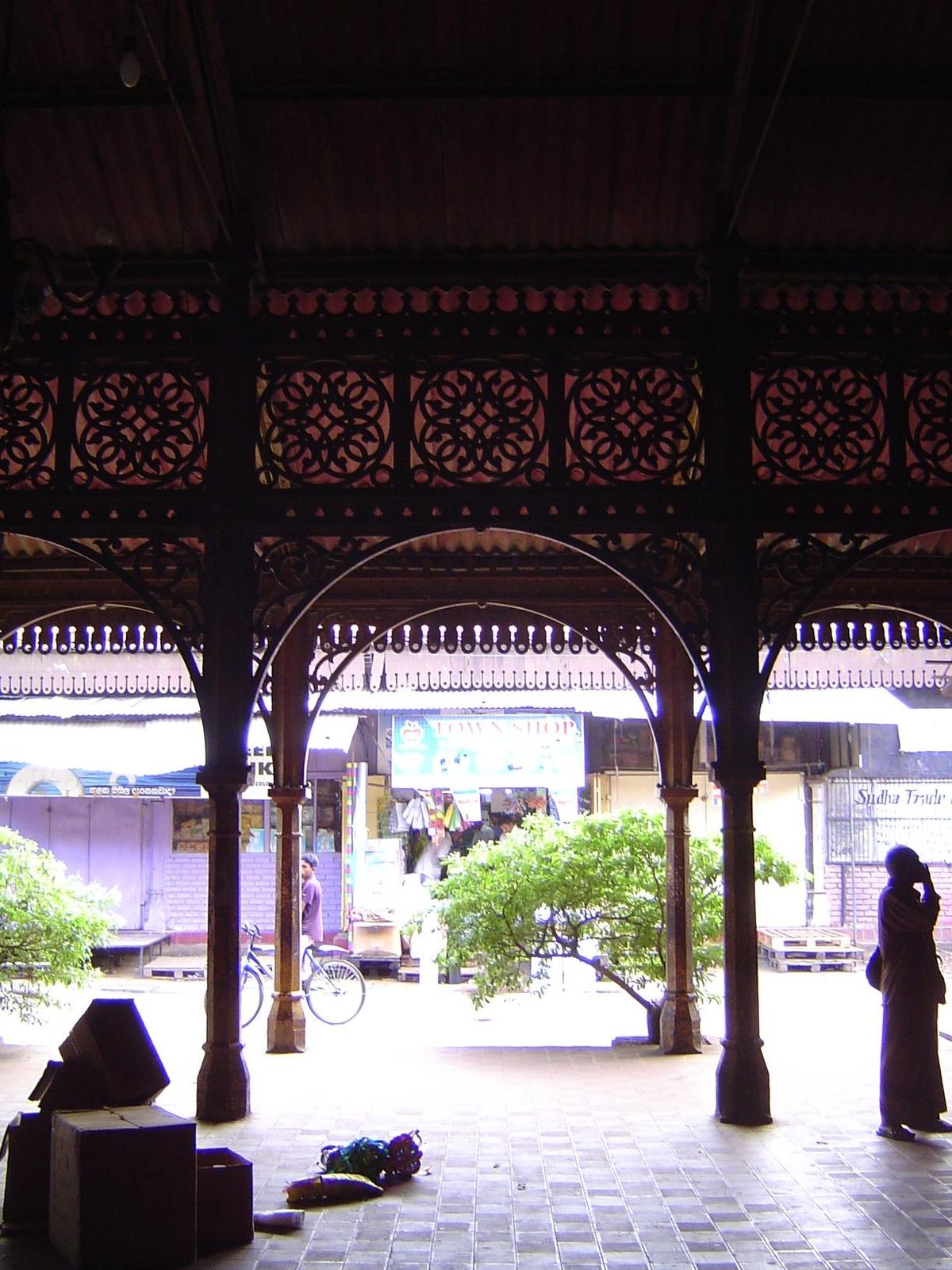 The ironwork was imported from England and merely assembled here.