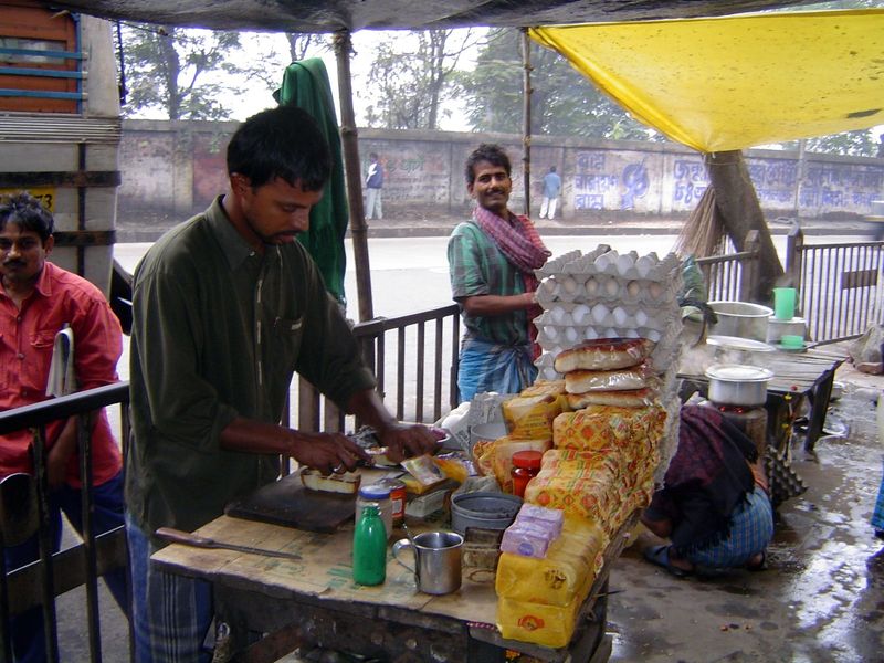 Curbside restaurant.
