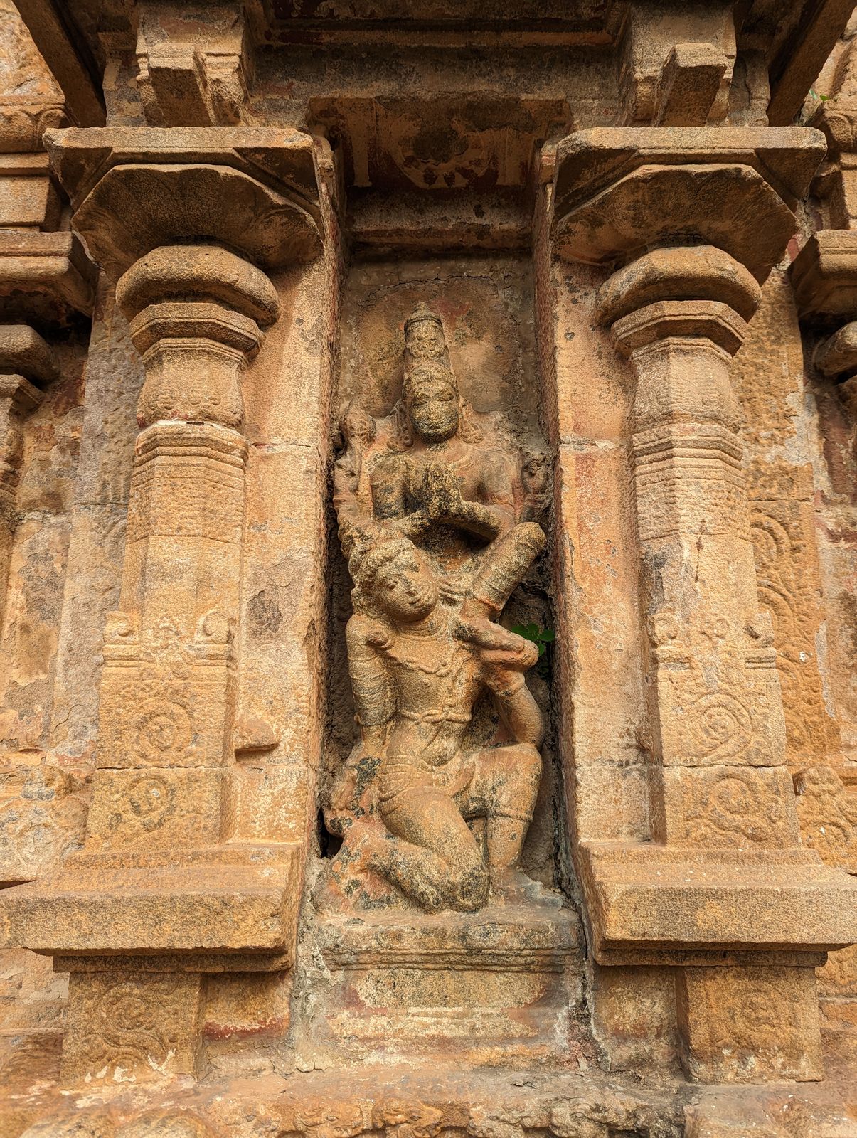 Vishnu Varadaraja sitting on Garuda's shoulder.