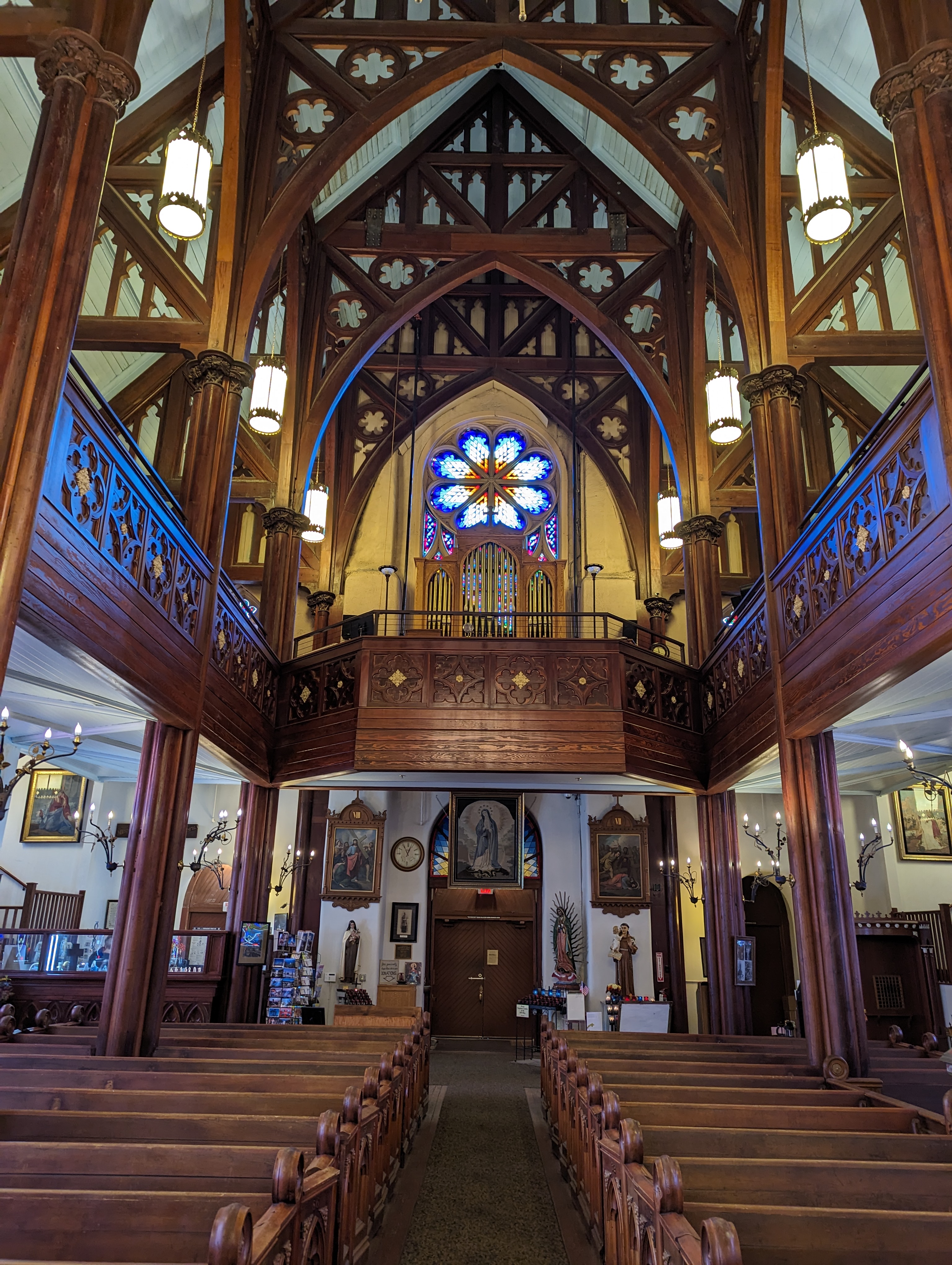 The inside suggests that there were people in town who really knew how to work with wood.  And were motivated.