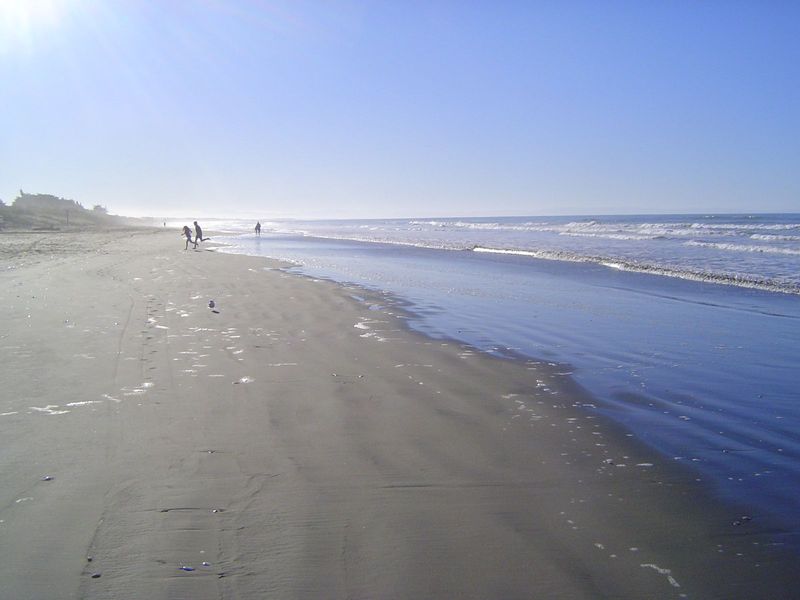 Like all of New Zealand's cities, Christchurch is on the coast, where you'd never know anything had happened.