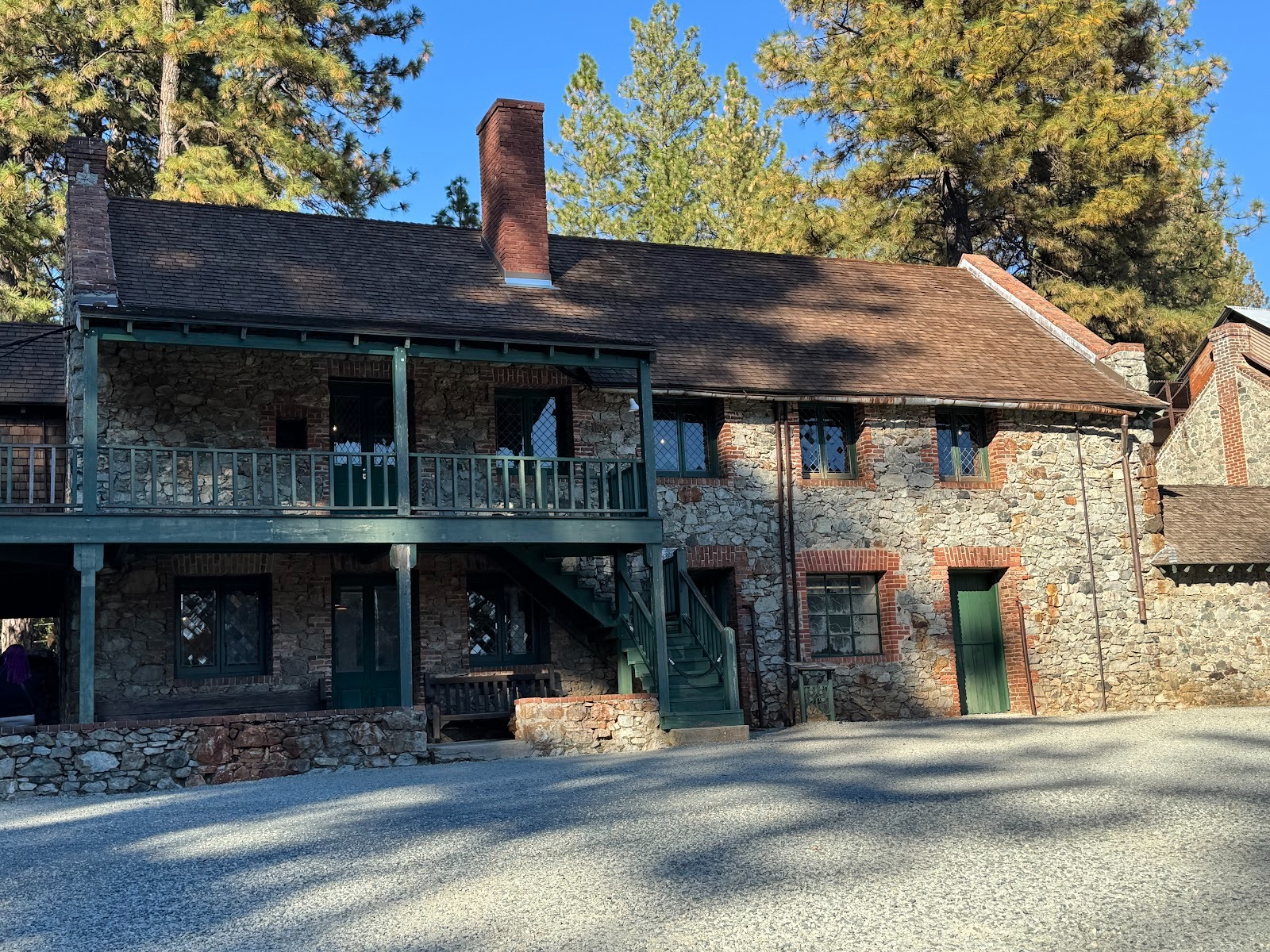 Here's the admin building, designed by the same architect, Willis Polk, who designed the cottage.