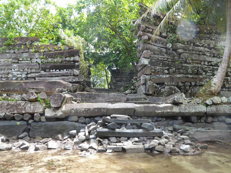 We can cross and peek. Don't get your hopes up: the tombs have been thoroughly raided and excavated.