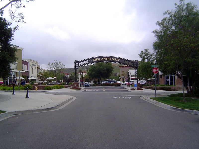 The shopping center at Ladera Ranch is old-fashioned in both architecture and nomenclature.