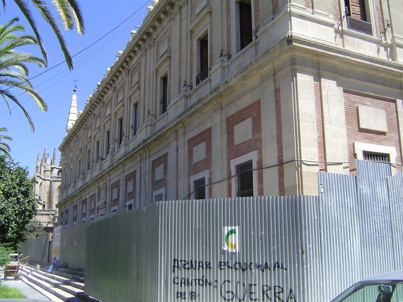 A strange place to begin, but here—under restoration in 2003—is a reminder of the days when Seville was Spain's jumping-off point for the Ne