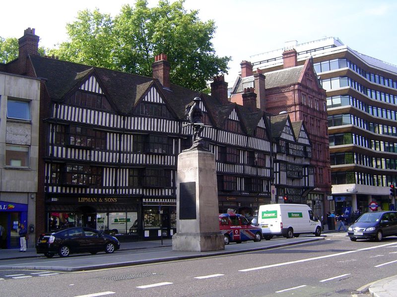 We've ignored office buildings, but we can fix that, starting with the remarkably preserved 16th century Staple Inn Buildings on Holborn and