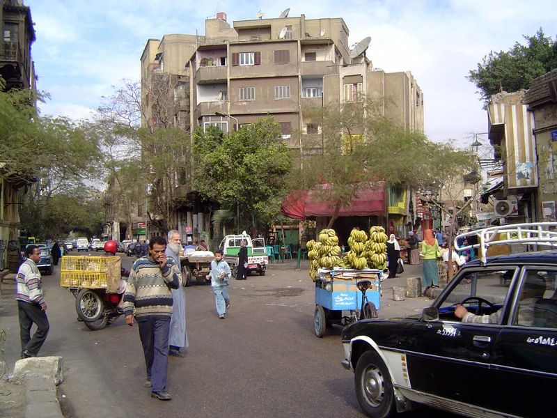 Another modern street, the first to cut across the historic city. It's the Sharia Muhammad 'Ali.