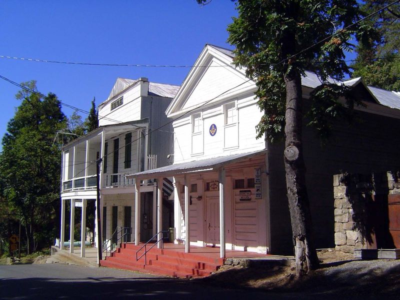 Dutch Flat, another 10 miles up the line. Founded in 1851, it had Placer County's largest voting population in 1860, which helps explain why