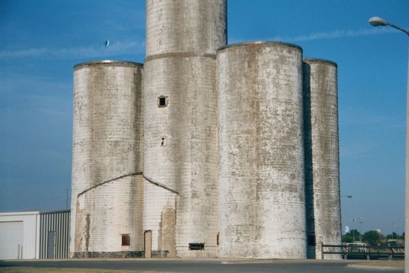 Norman once had dairy farms. These silos were built for them, but now they're only a momento, surrounded by soccer fields and parking lots. 