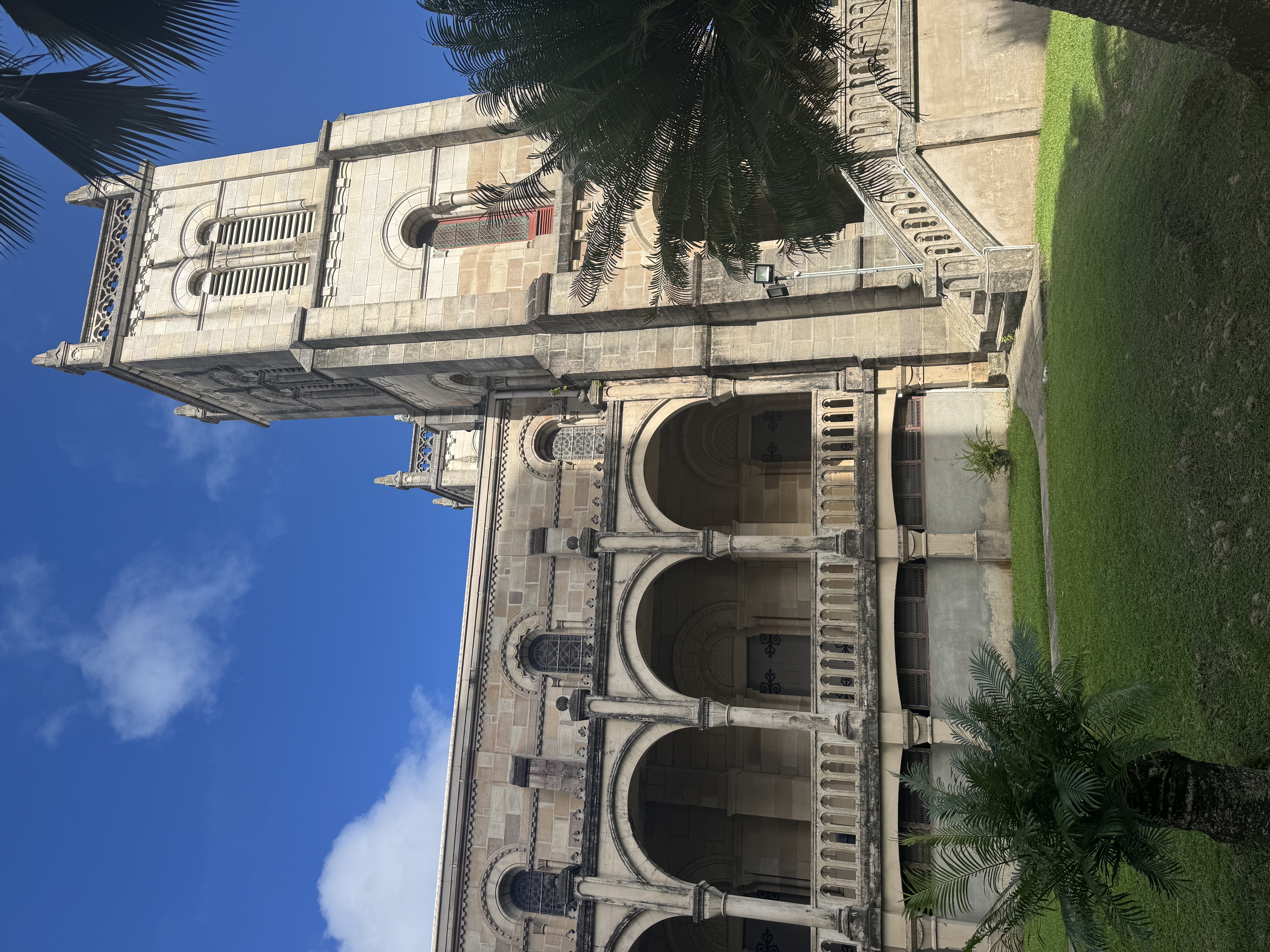 Two churches.  First, Sacred Heart Cathedral, built with stone shipped from Australia.  It opened in 1902.