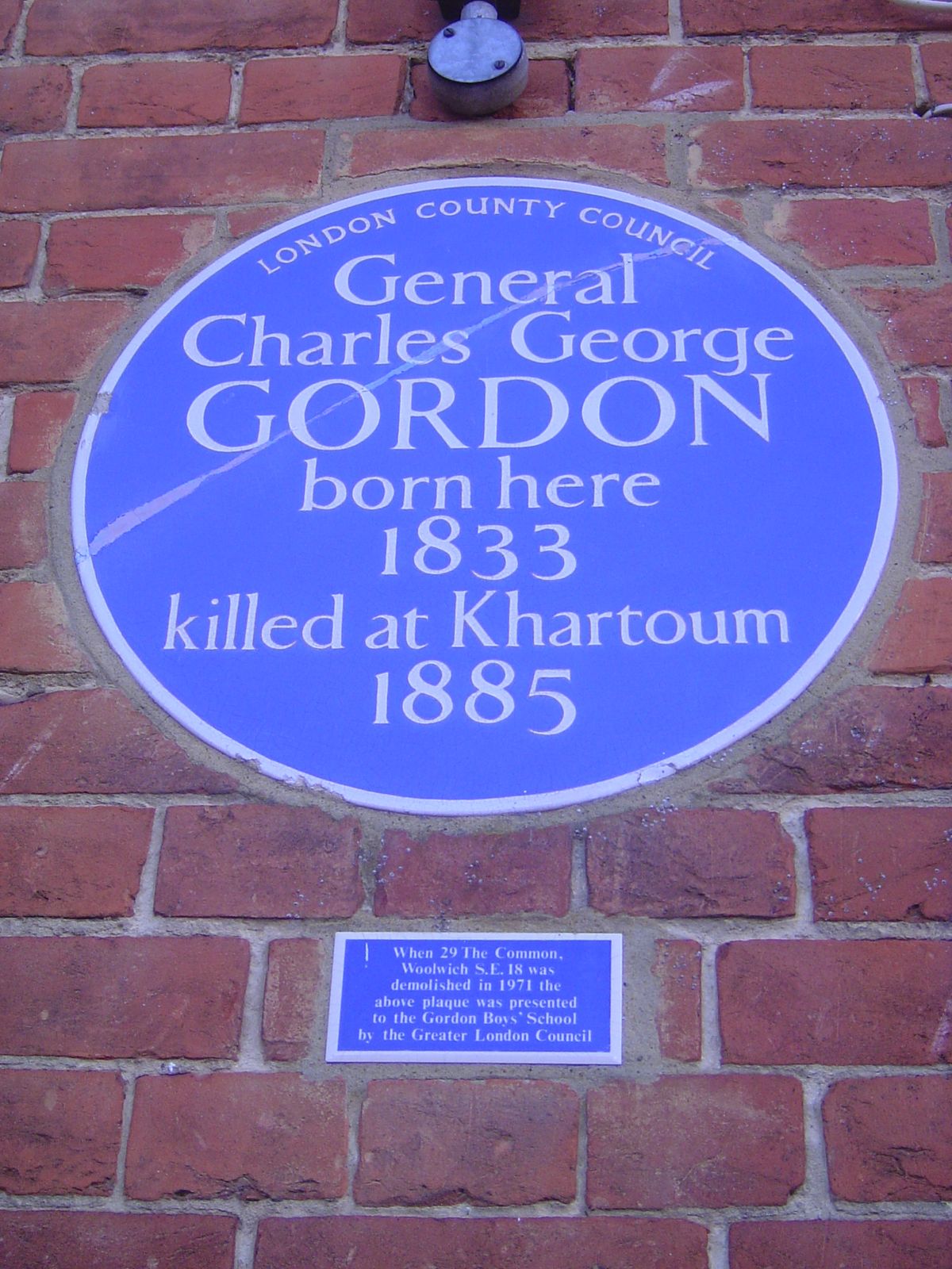 A nearby plaque gives it away. The statue, of Gordon on a camel, used to front the Nile in Khartoum. After independence, the Sudanese asked 