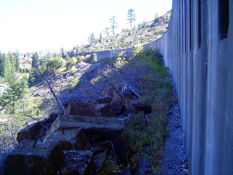 Bits of the old sheds are scattered about as a handy reminder that the sheds were not flimsy structures.