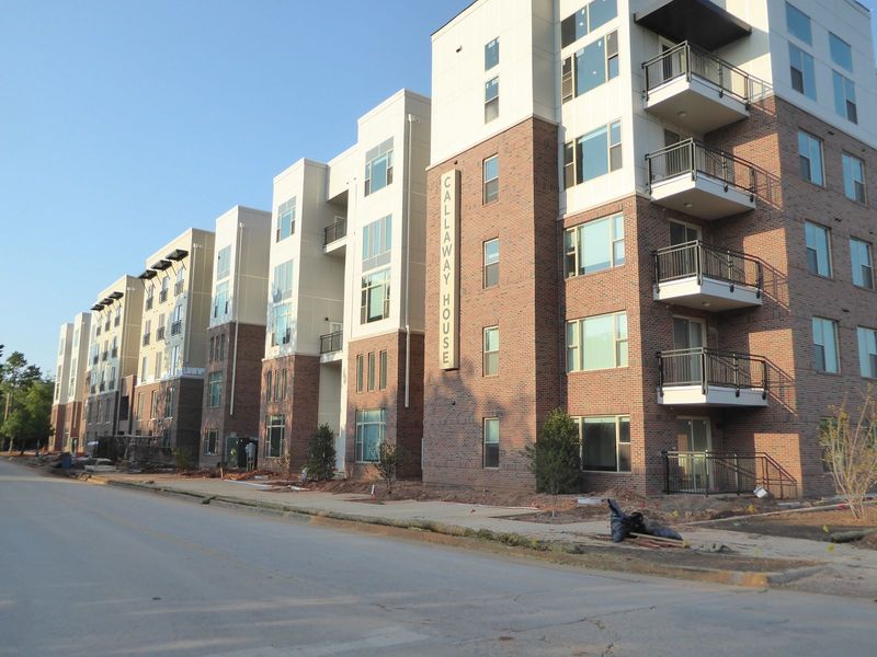 Apartments targeted students, too. Do the math: a 1-bedroom apartment was $894 a month; a 4-bedroom unit was only $2,000. Stack 'em up, pile