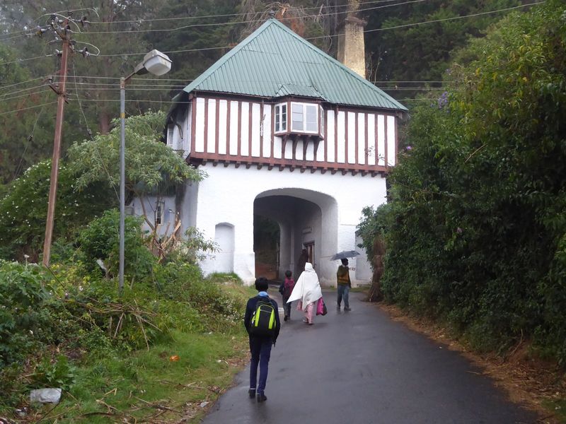 The botanic garden adjoins Government House, which is off-limits but somewhere up the road here.