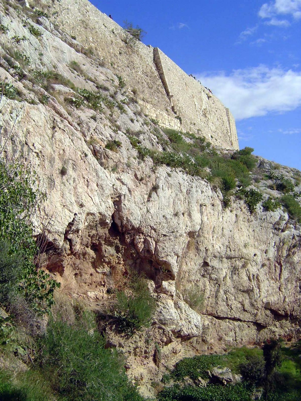 Cliff face.