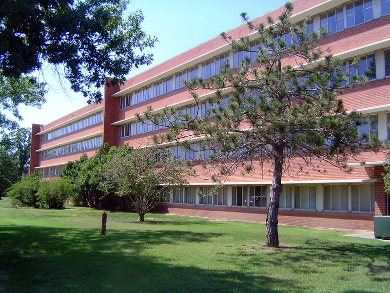 Cates Center, from Kamphoefner's team, opened as a women's dormitory in 1949.