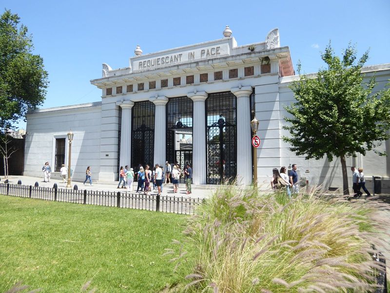 And when we've shopped our hearts out, we can retire permanently to the Recoleta Cemetery, which offers prestige in perpetuity. The entrance