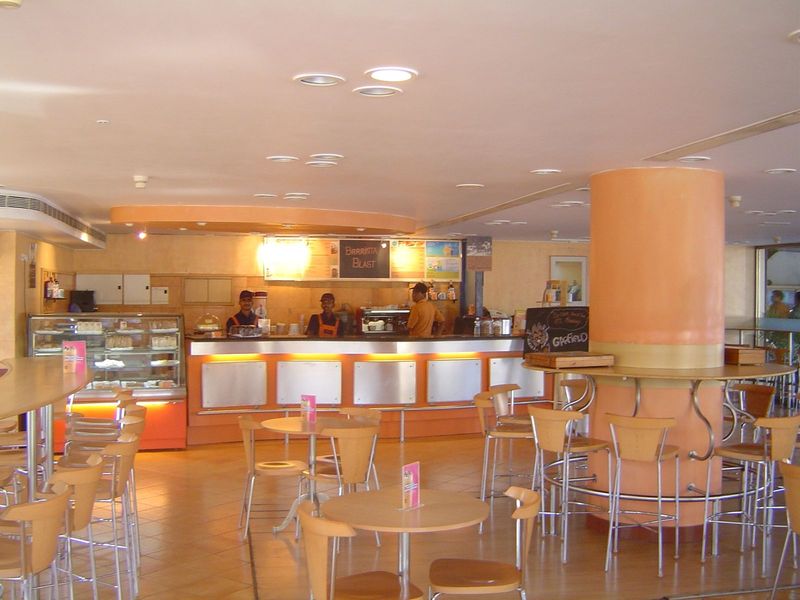If you want a latte, there's no problem. It's better than what you get from you-know-who.