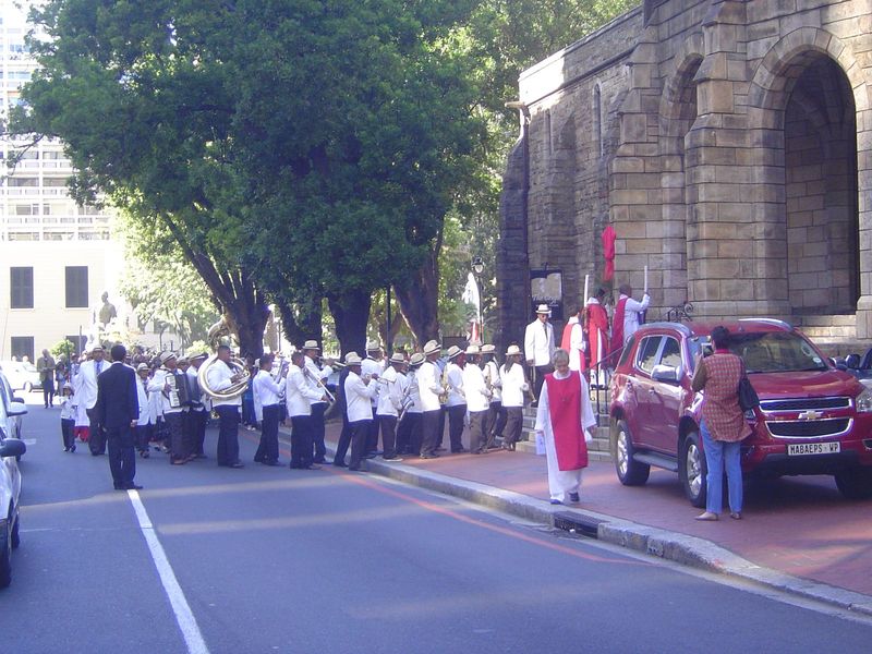Of course there's an Anglican church. A cathedral, in fact, with a band arriving for Easter.
