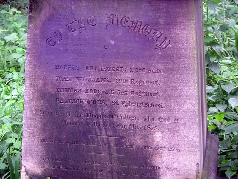 Here's one that's accessible. Students at the famous engineering college were dying of cholera.