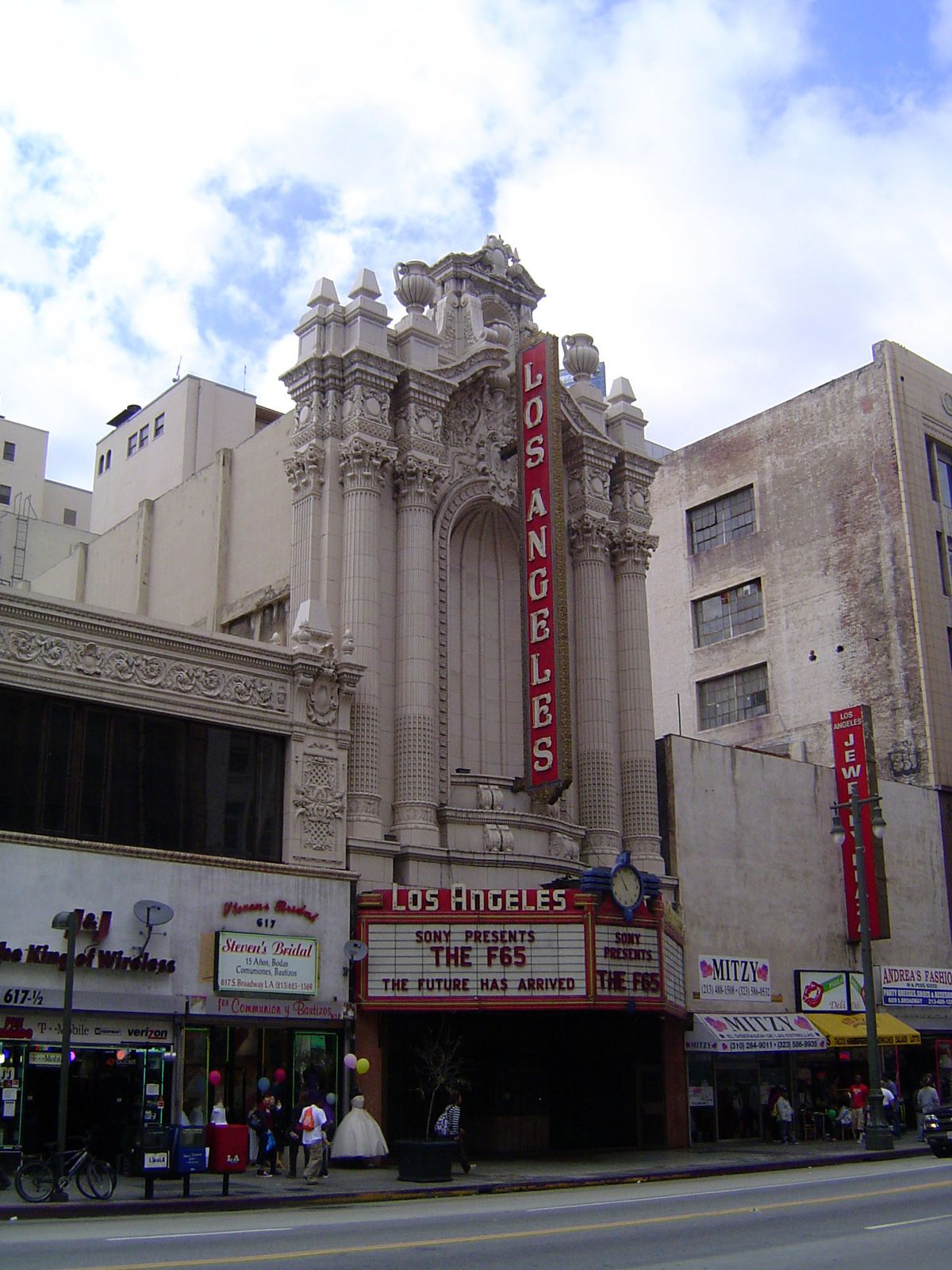 Despite the new construction and conversions, many downtown buildings remained distressed. That includes the Los Angeles theater, which clos