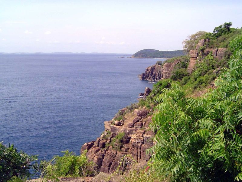 The view south.