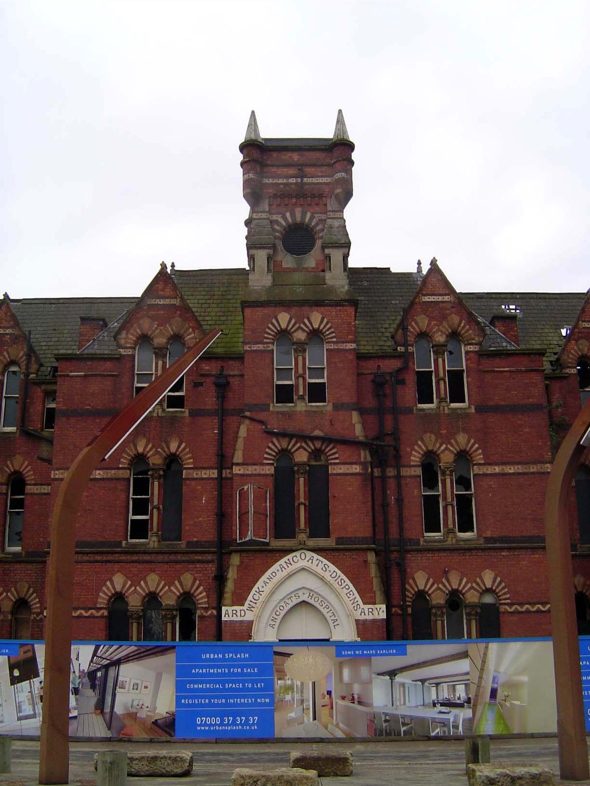 The Ancoats hospital, under conversion to apartments.