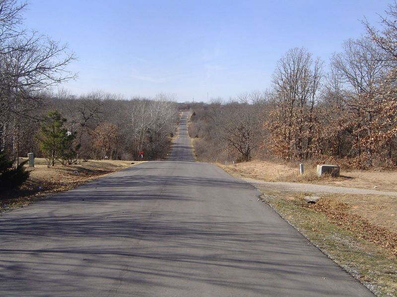 A typical section-line road in the annexed area, loosely called East Norman. It looks very rural, but there isn't a single square mile that 