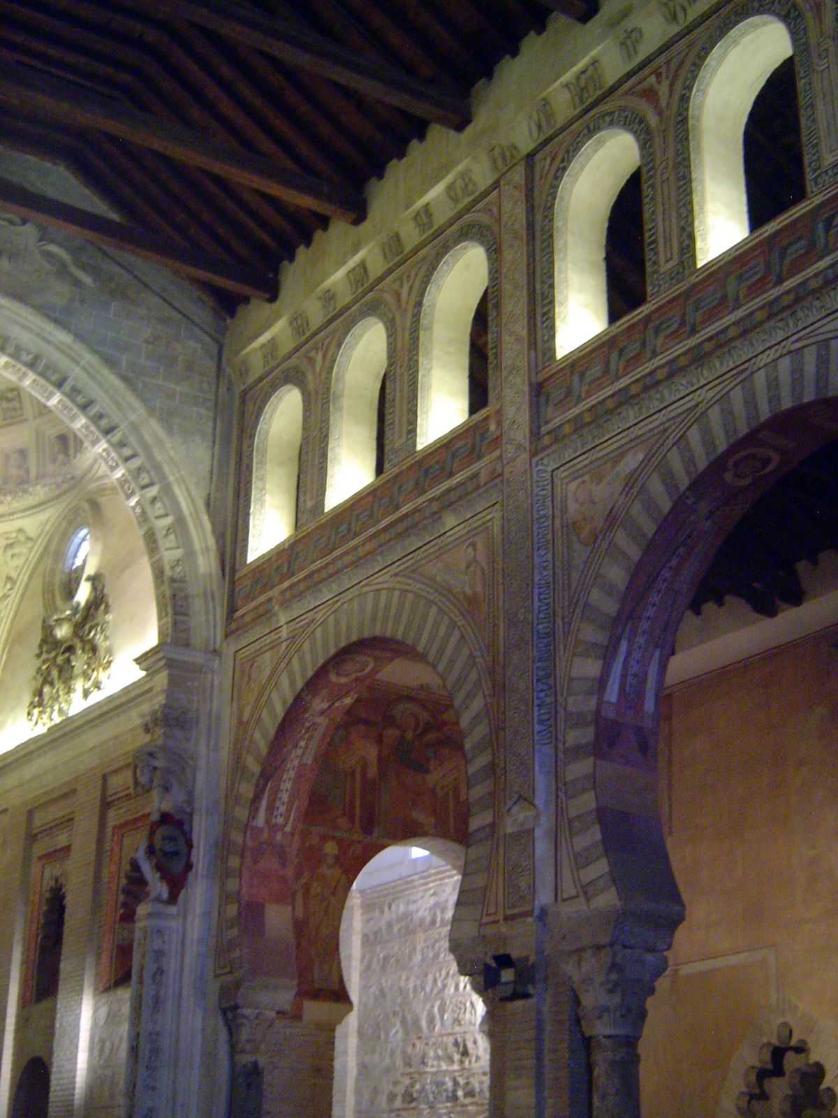 The horseshoe arches, for example, come from the Muslim tradition, the representational Christian art from another.