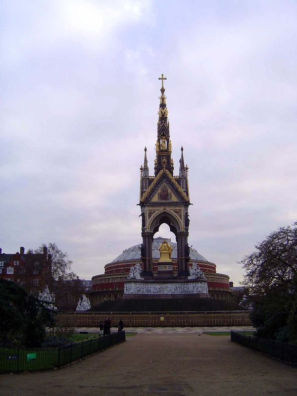 Here, perhaps, is a better or at least more conventional one. Pevsner writes: "This 'memorial of our Blameless prince' Builder, 1863, p. 361
