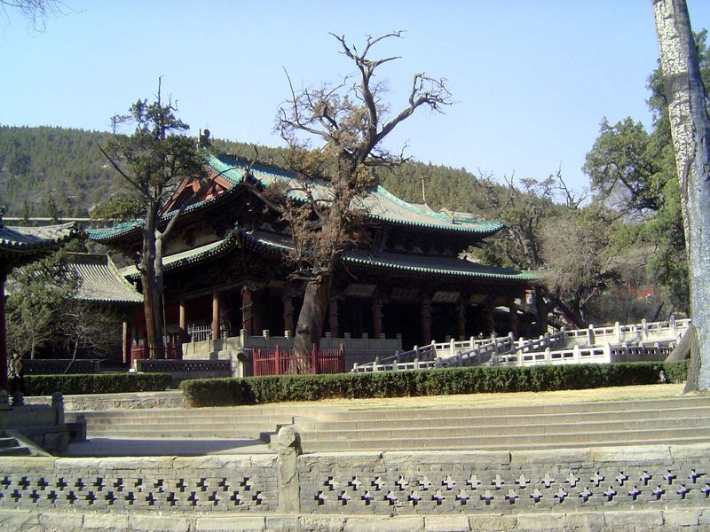 A better last look. Out of sight in the foreground is the channel of the Jin River, guarded by its protective deity.