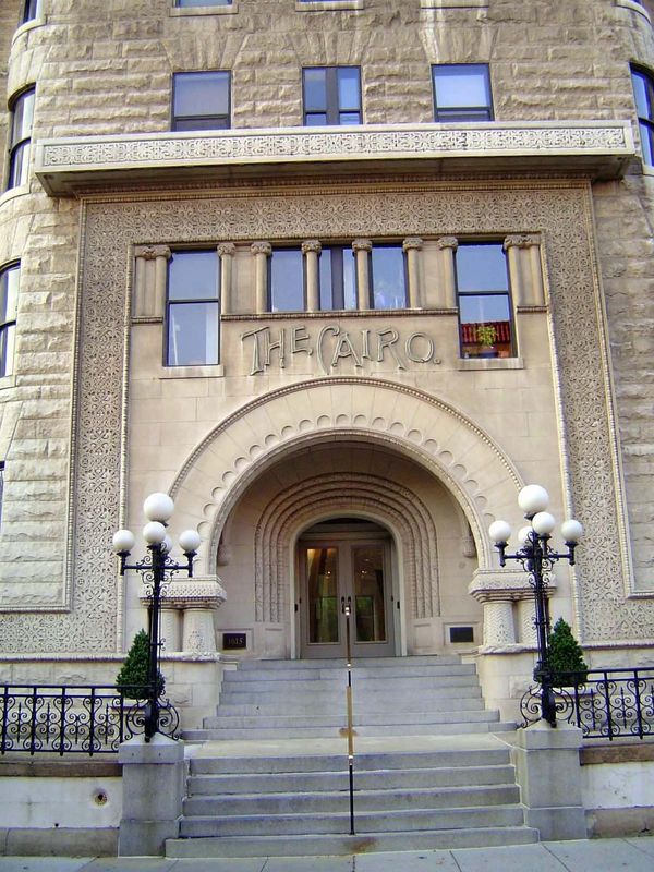 The entrance was modelled less on Cairo than Spain's Alhambra. In the 1890s people were still reading Washington Irving's Tales from the Alh