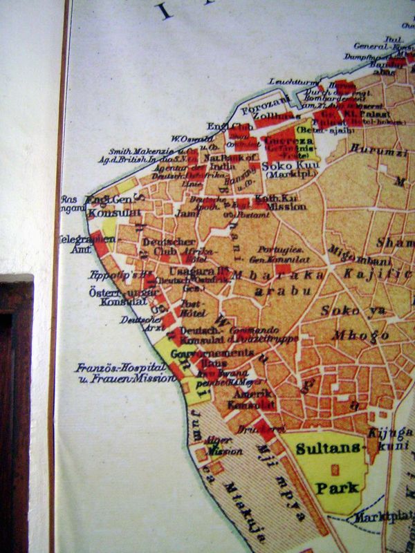 And of course the Europeans made maps. In this case, the author was Oscar Baumann in 1902. His map shows consulates not only for Britain and