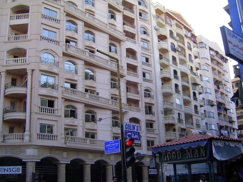 Like Shepheard's Hotel in Cairo, the Eastern Exchange, the grand hotel of Port Said, was burned by rioters in the 1950s. It stood about here
