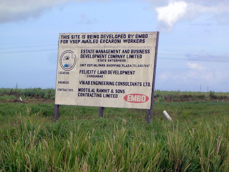 Old cane fields are being converted to residential subdivisions.