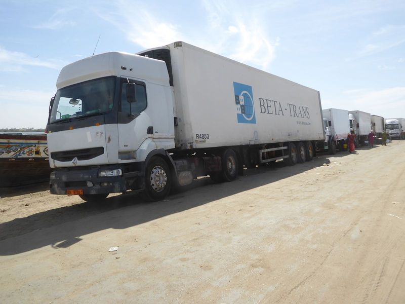Some of the traffic heads out internationally in refrigerated trucks.