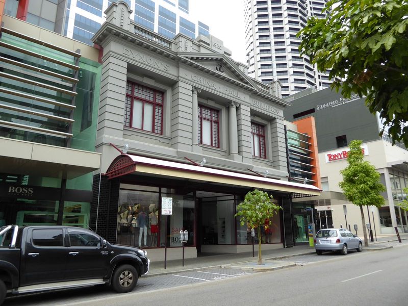 And yet another, this one leading to the Stamford Hotel. Dynon imported china and earthenware.