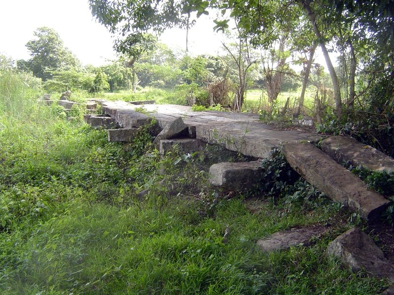Speaking of water, here's an old road; it's about to cross a river.