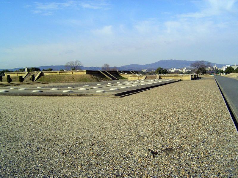 The site of the second imperial audience hall. An earlier hall, adjacent to this one, is to be reconstructed in 2010.