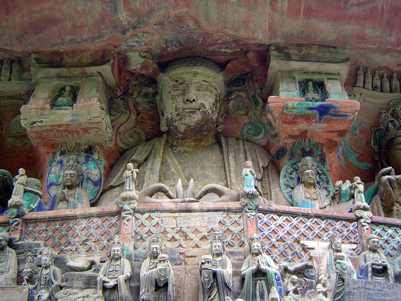 The cult incorporated aspects of Pure Land Buddhism, a sect in which the Buddha Amitabha Sanskrit = "infinite light" rules a paradise called