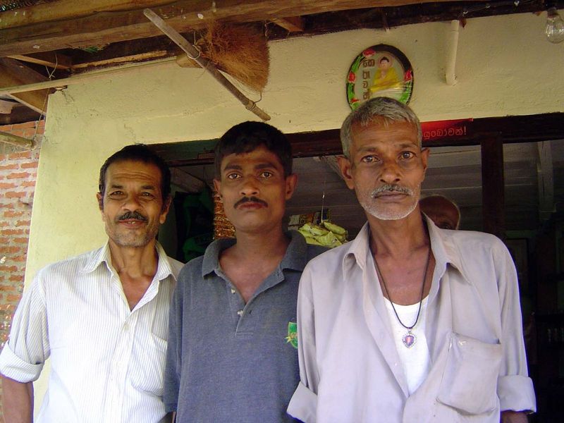 Locals congregate.