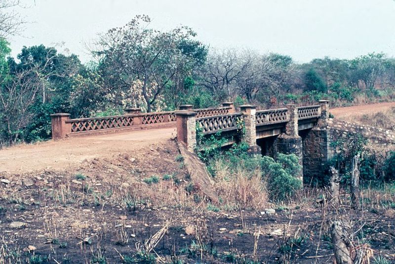 On the road, a bridge showing the high standards of the project.